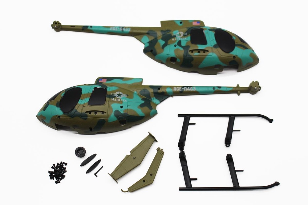 Rage R/C - Hero-Copter Military Canopy Set; Marines