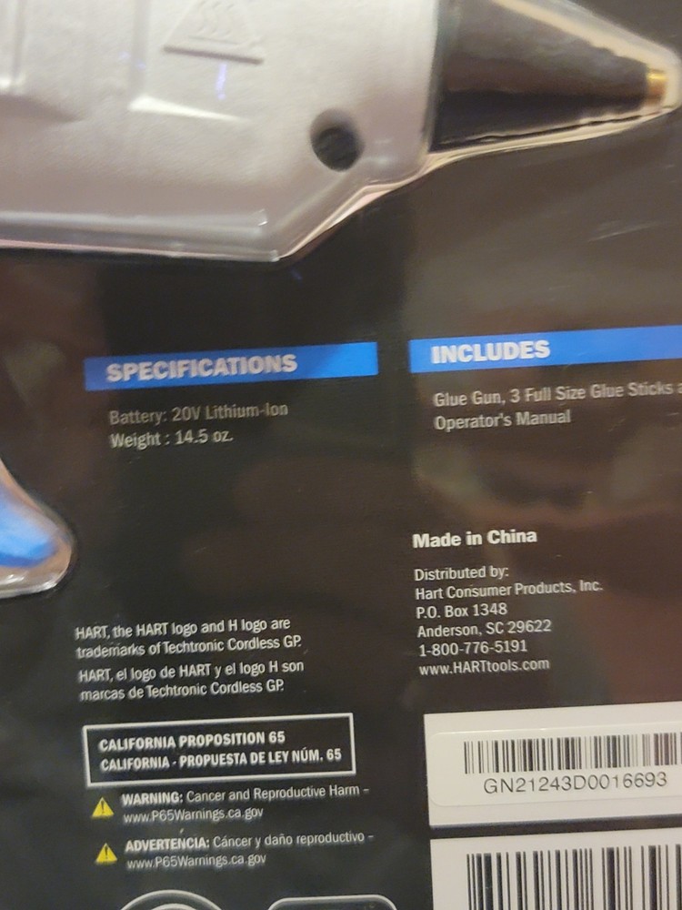 Hart 20V System Glue Gun