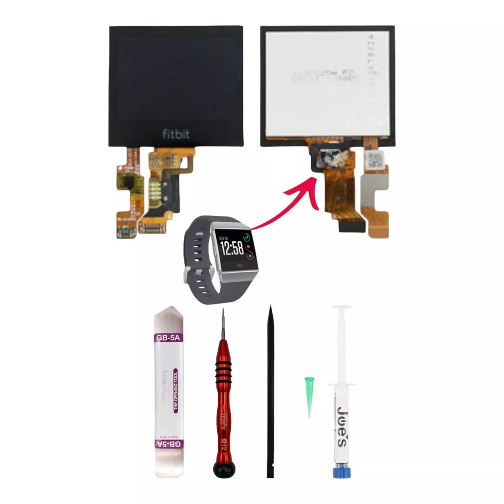 OEM Fitbit Ionic LCD Display Touch Screen Digitizer Repair Tools Glue Kit FB503