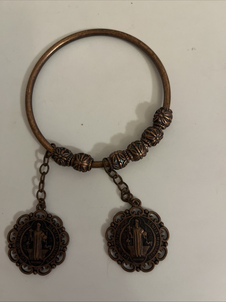 Saint Benedict Door Knob Hanger Bronze