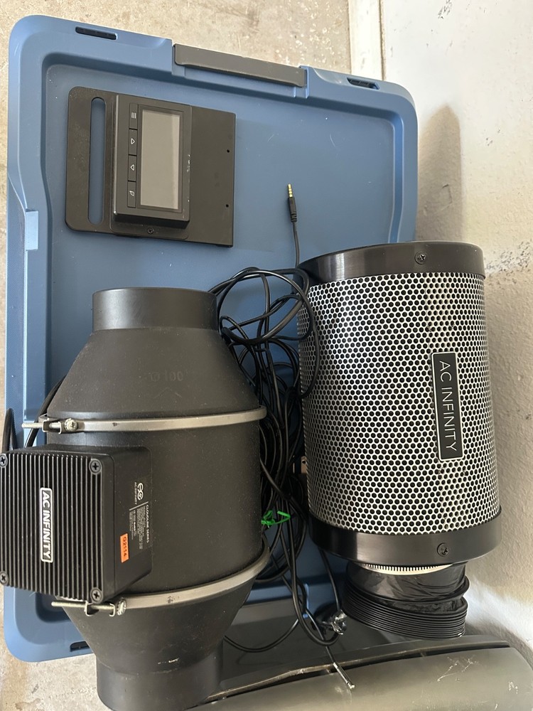 Ac infinity 4 inch inline fan with smart controller and carbon filter