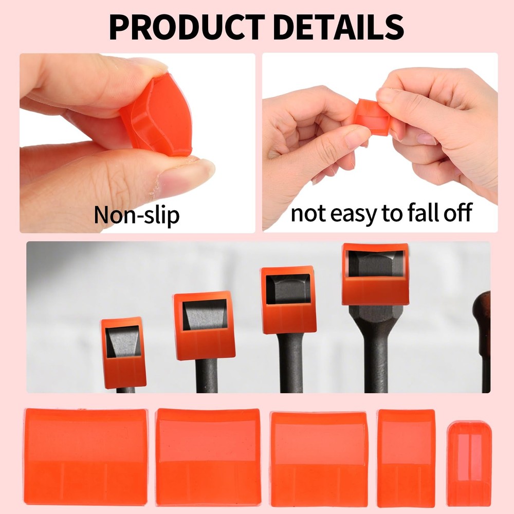 20pcs Chisel Edge Guards, Plastic Protective Covers for Chisel Blades Durable...