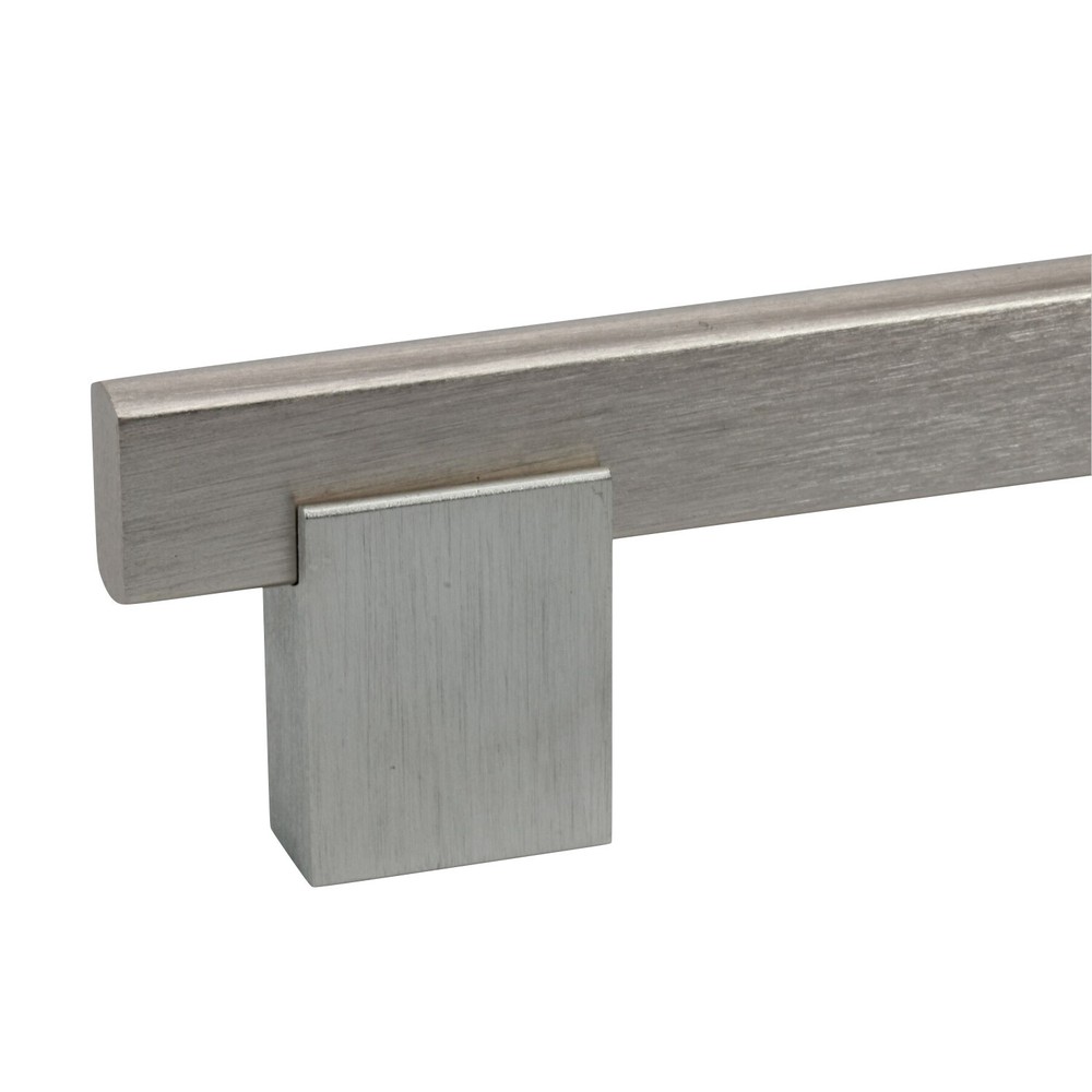 5 Pack Bridge Style 7-9/16" Centers Brushed Nickel Cabinet Pull Handle 8-13/16"