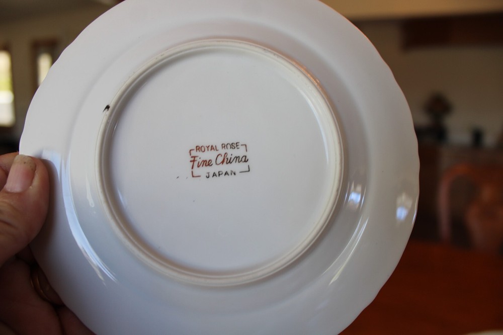 Royal Rose Vintage Fine China Dinnerware 29 Piece Grouping Elegant Rose Pattern