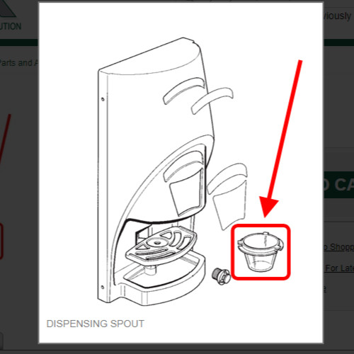 DISPENSING SPOUT # 1011357-97