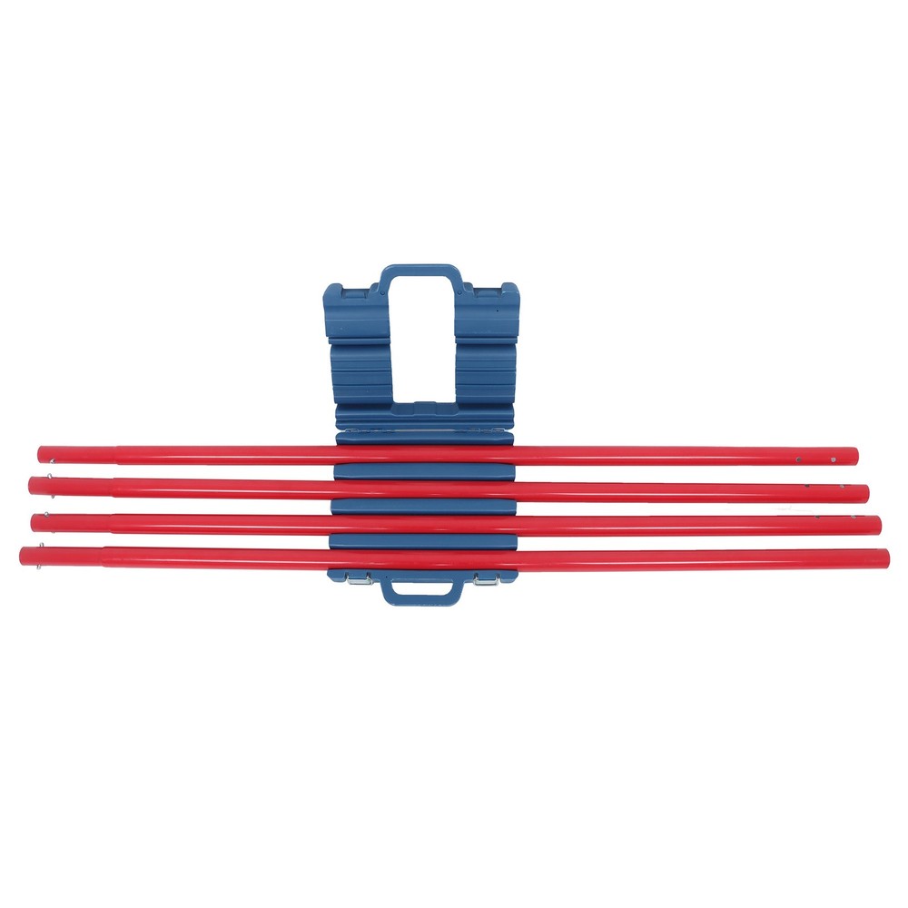 Red Concrete Bull Float Kit 48" × 8" Round End Concrete Float Tool With 4 Rods