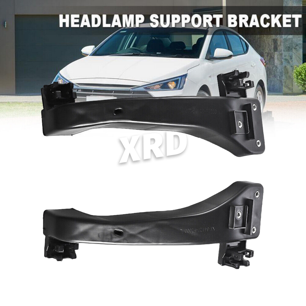 Pair Left & Right Headlight Support Bracket For Hyundai Elantra Sedan 2017-2020