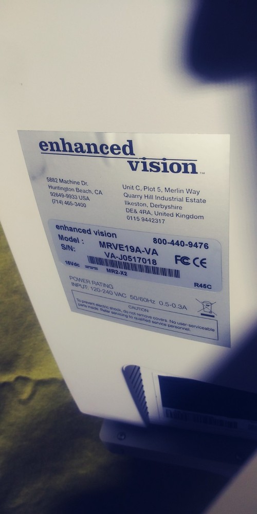 Merlin Enhanced Vision Electronic Magnifying Viewer MRVE19A-VA