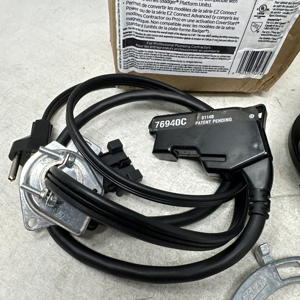 InSinkErator CCKIT-00A Evolution Batch Feed Adaptor Cover Control Kit, Black