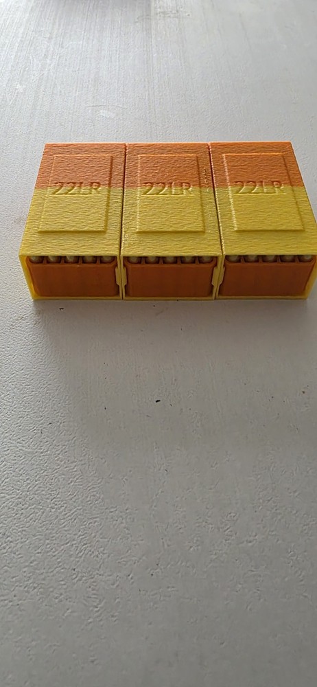5 Pack Of 22lr Stackable Ammo Boxes. Each Box Holds 50 Rounds