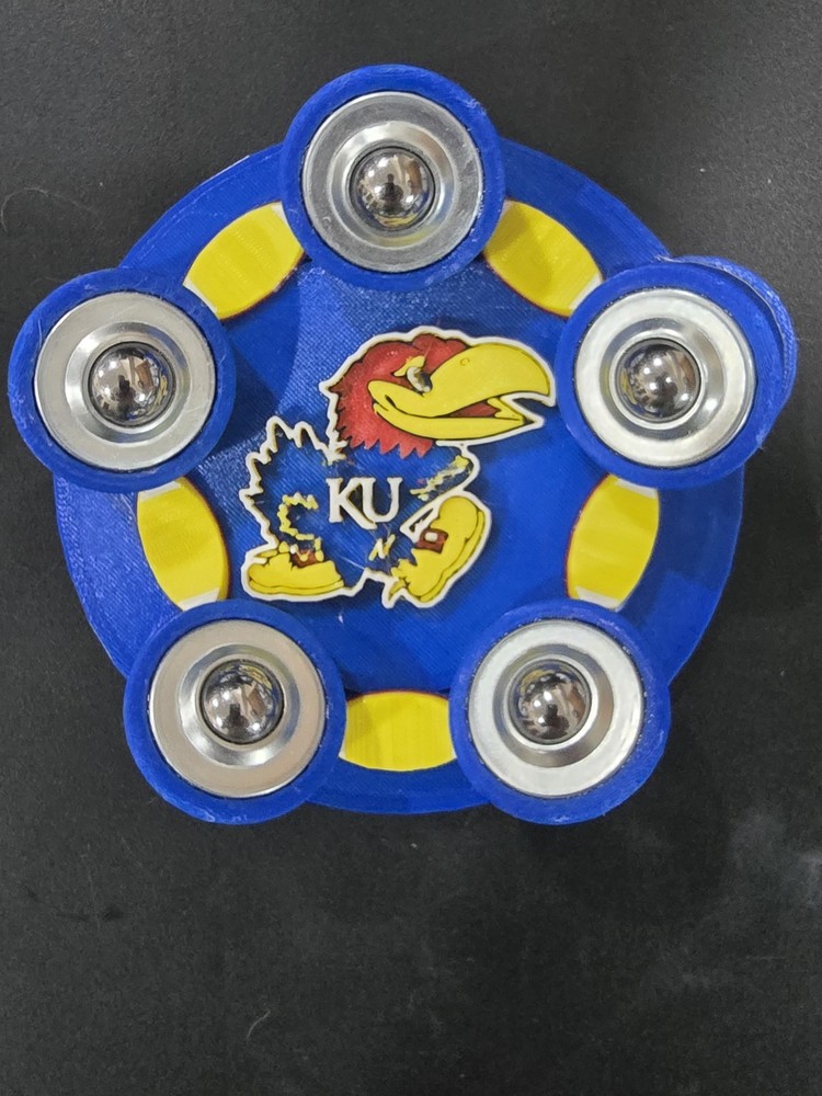 Bowling Ball Spinner - Custom - KU Jayhawks