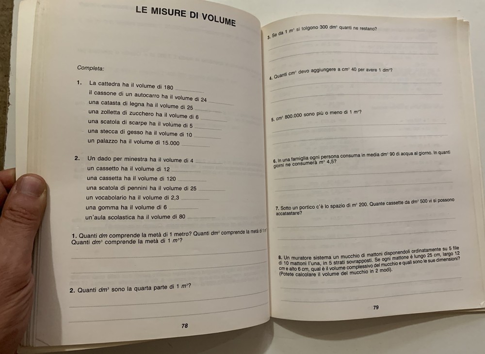 FERRARI GRADUATE EXERCISES ARITHMETIC CLASS FIFTH ELEMENTARY SCHOOL 1987