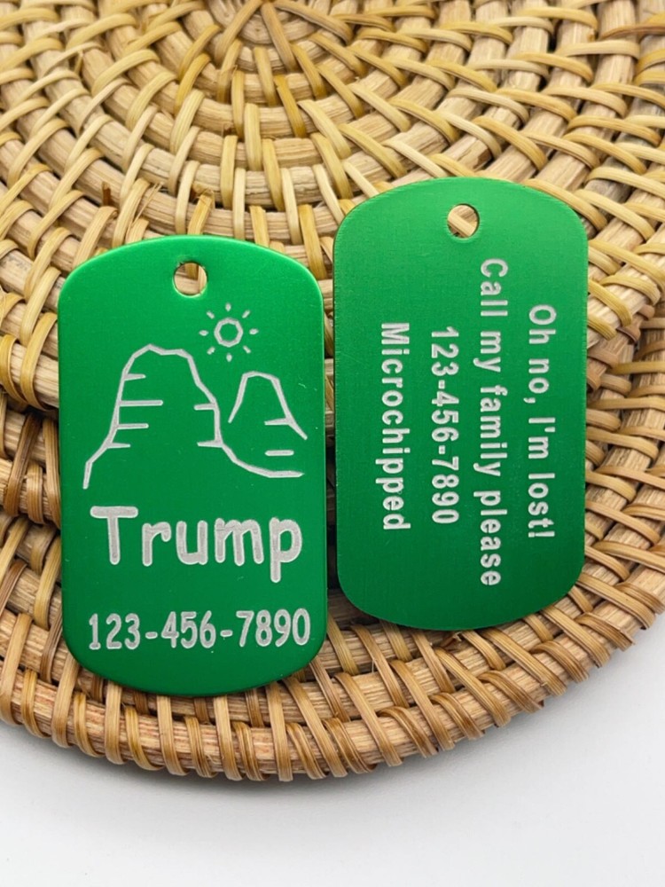 Pawtographize Dog Cat ID Tags Personalized Pet Name Tags Engraved Customized