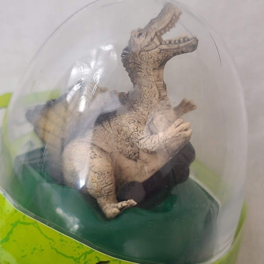 Dinosaur Pull Back Toy Car in Egg Container Dimetrodon Style Figure