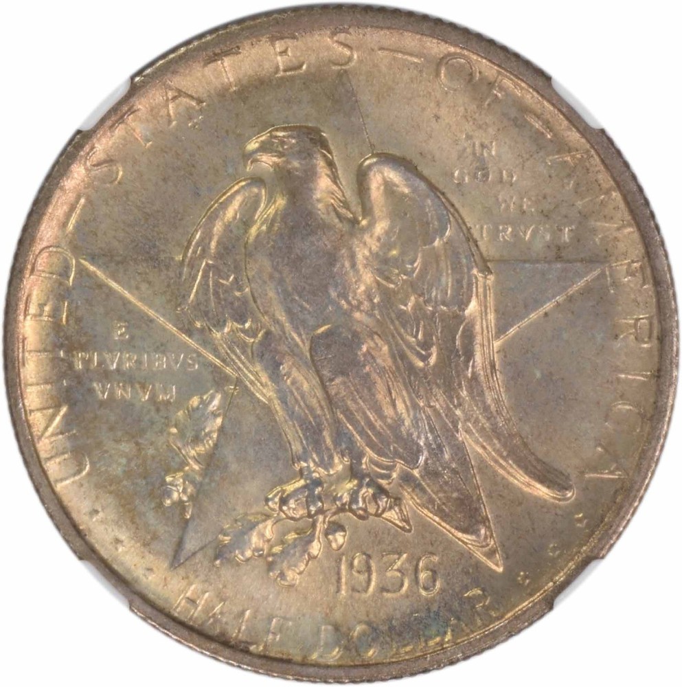 Texas Commemorative Silver Half Dollar 1936 MS67 NGC