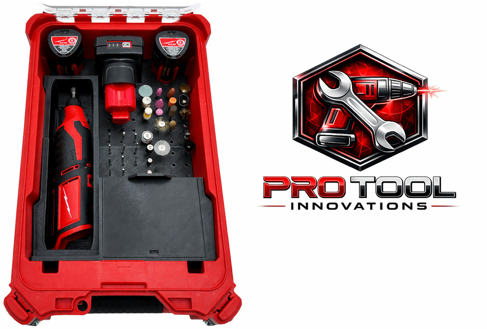 M12 Rotary Tool models 2460 and 2525- Milwaukee Compact Organizer Insert