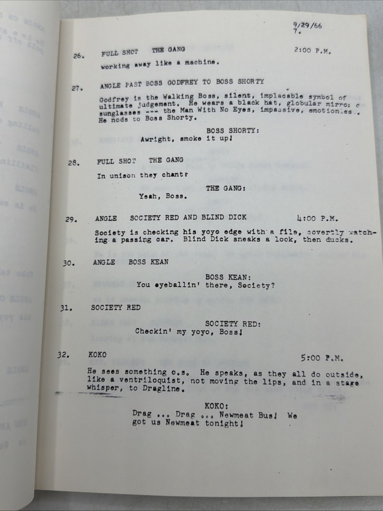 Cool Hand Luke 1966 Rev Final Script Production Copy Frank Pierson Hal Dresner