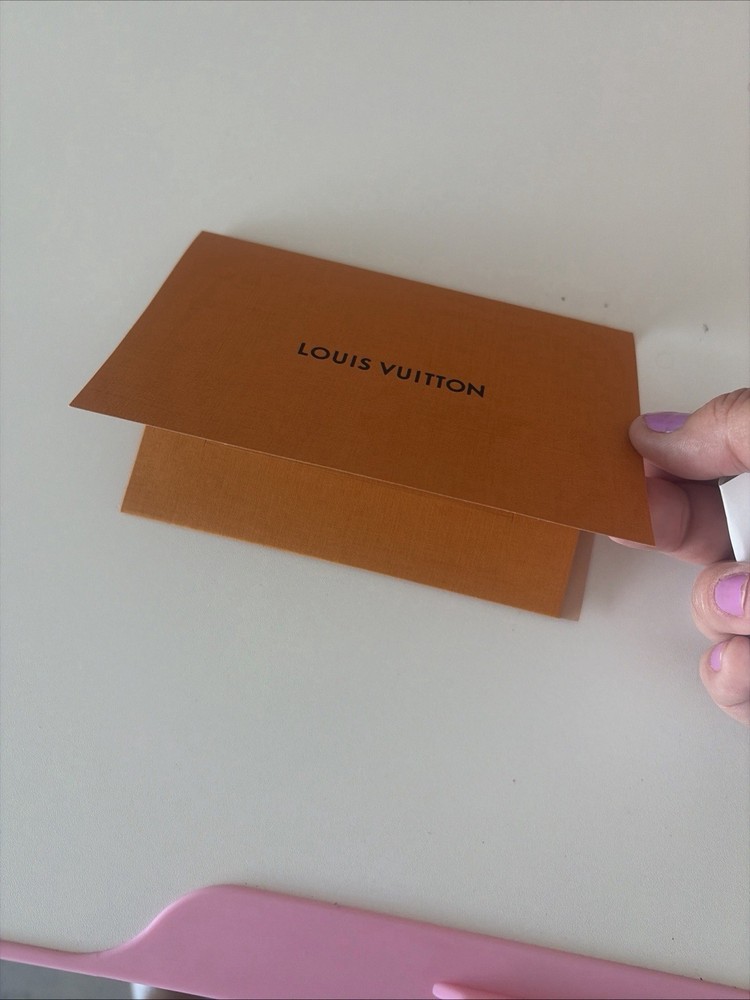 Louis Vuitton Orange Solid Rectangle Paper/Cardboard Gift Box w/ Drawer, LV Card
