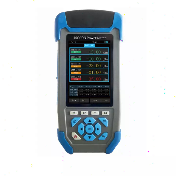 Digital 10G PON Power Meter Network Voice Data and Video Signals Analyzer