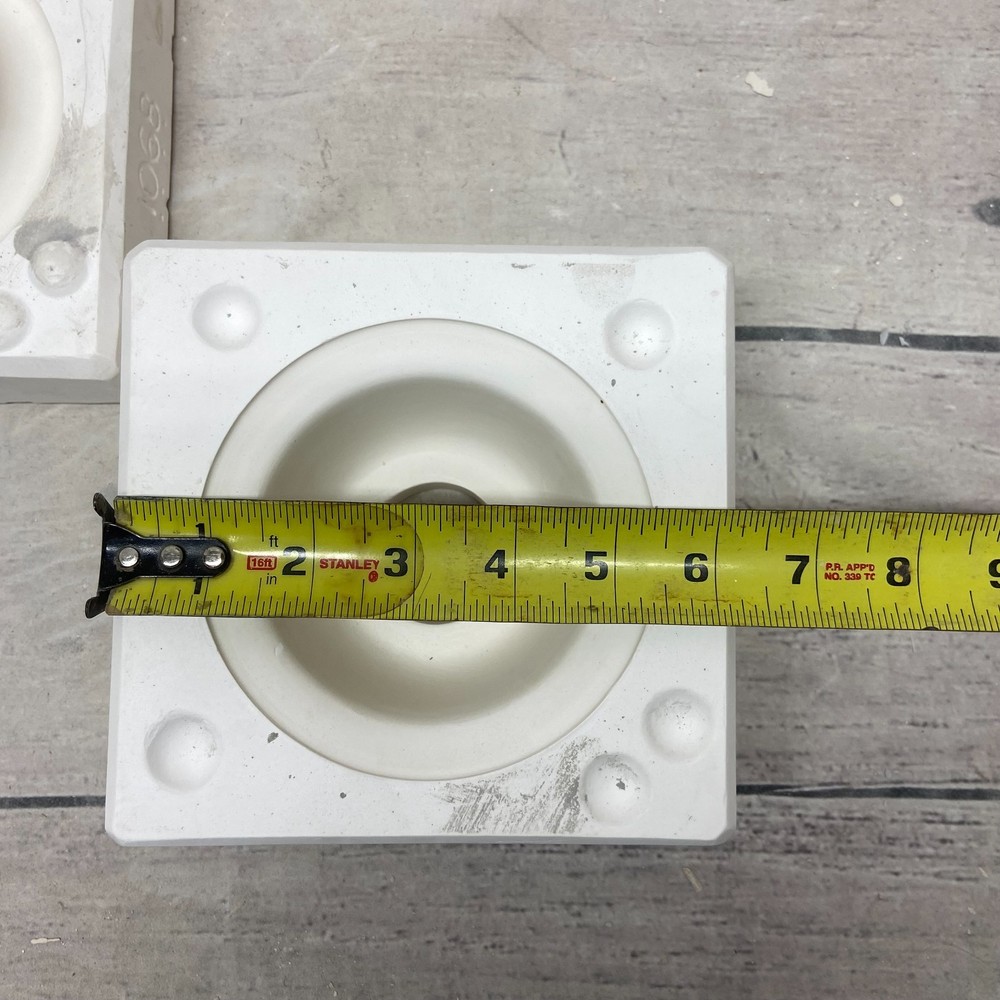 Vintage 1995 Boothe Mold Co Ceramic Casting Mold Plain Dip Insert #1068