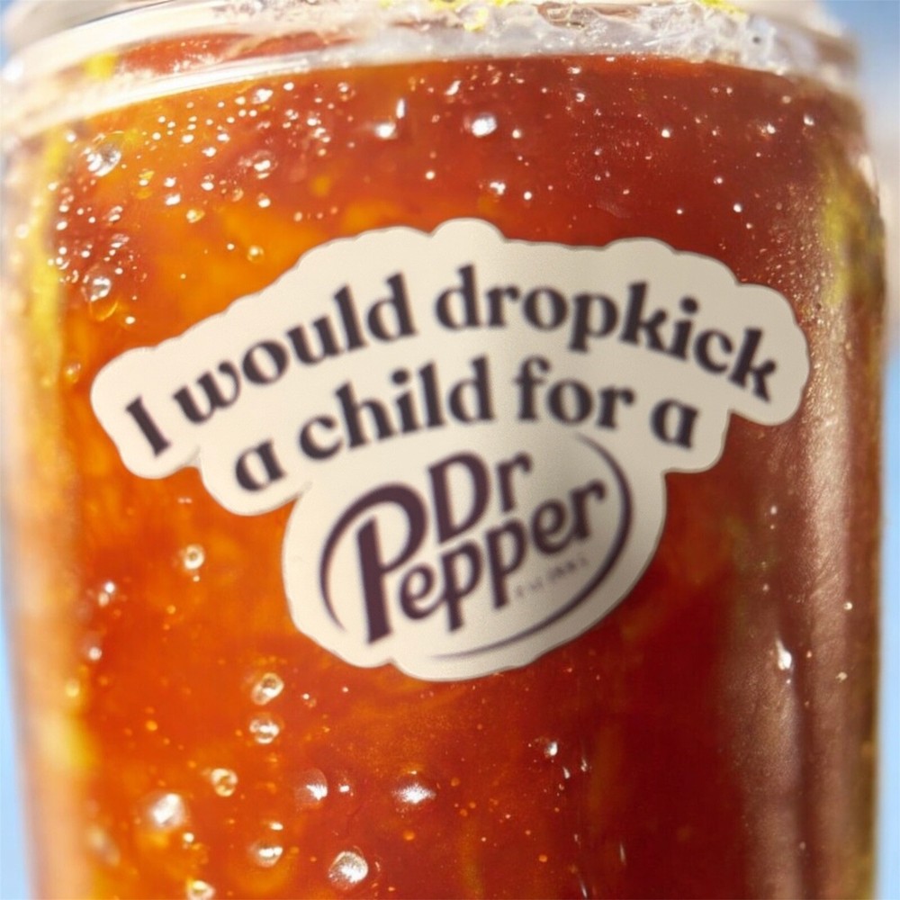 Handmade Dr pepper Sticker