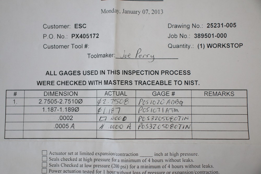 Positrol Workholding 25231-005