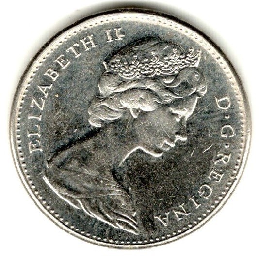 1967 Canadian Five Cent Rabbit Coin