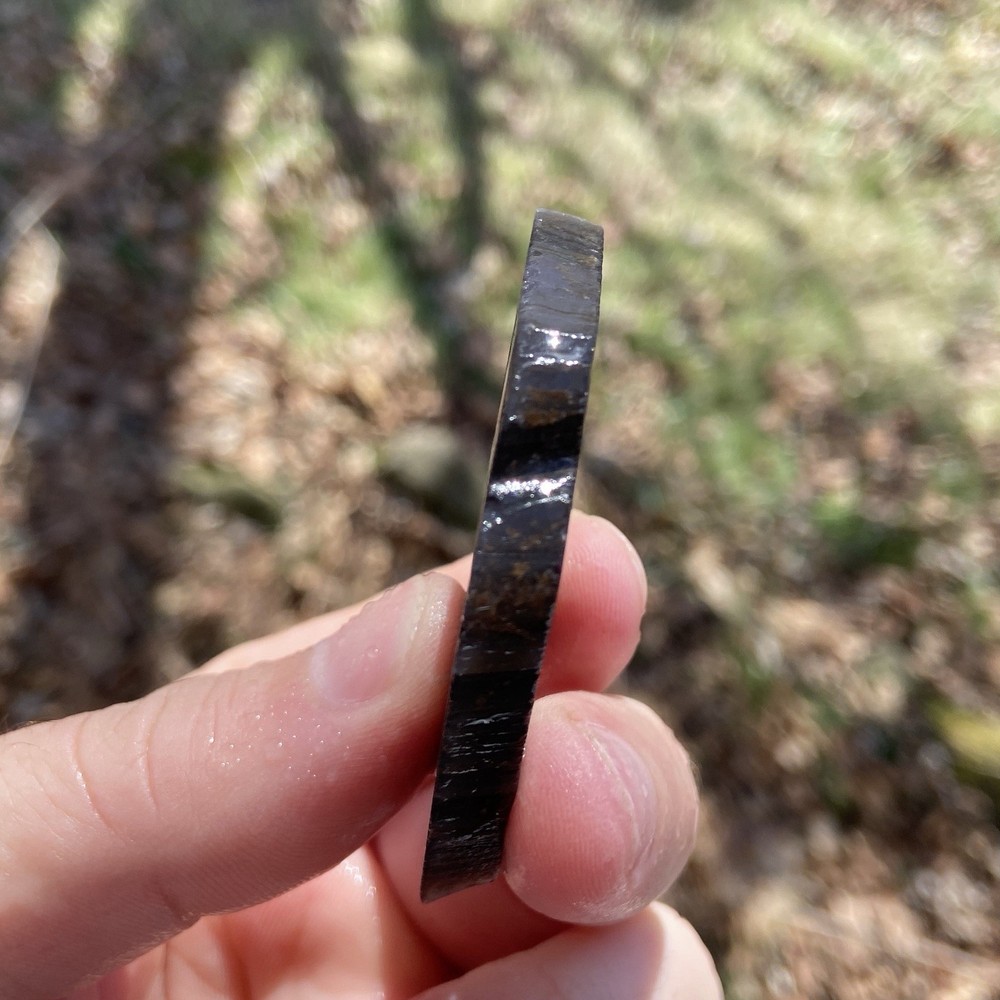 Banded Translucent Obsidian Lapidary Slab