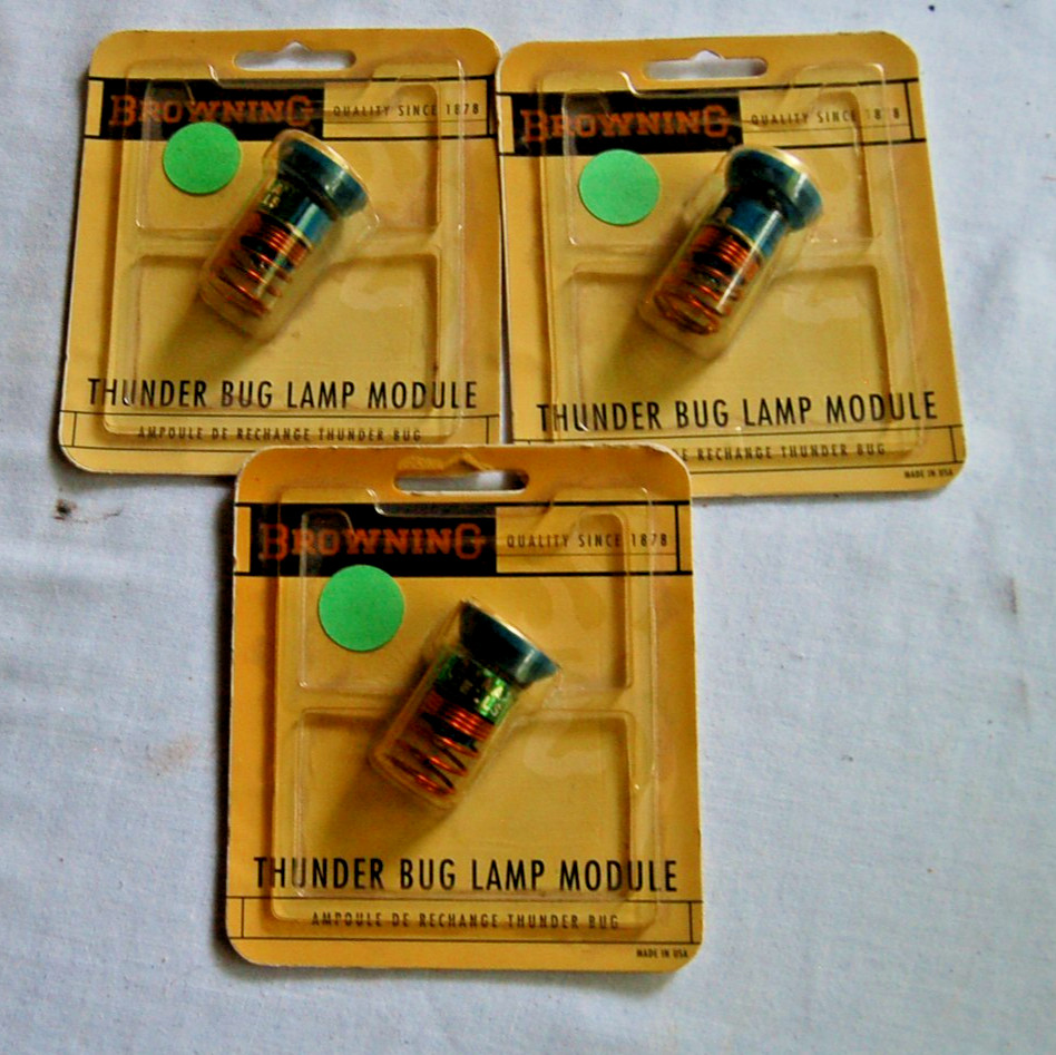 lot of 3 Browning Thunder Bug Lamp Replacement Module