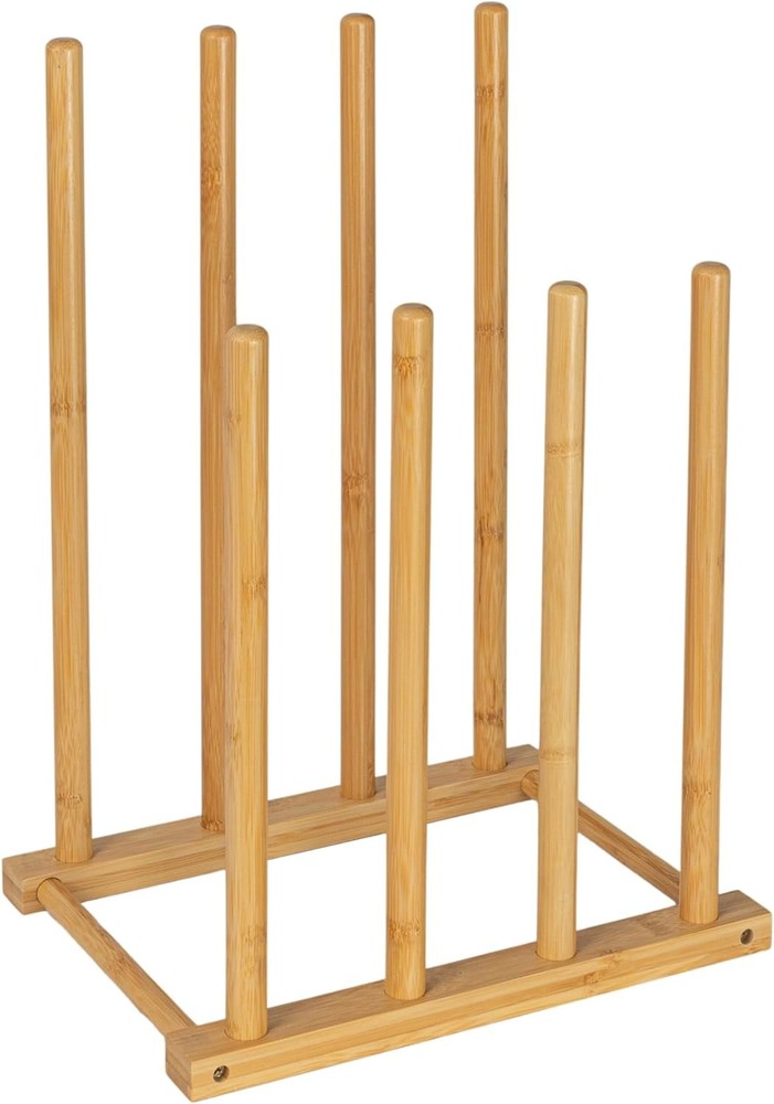 Bamboo 6 Pair Boot Rack Natural
