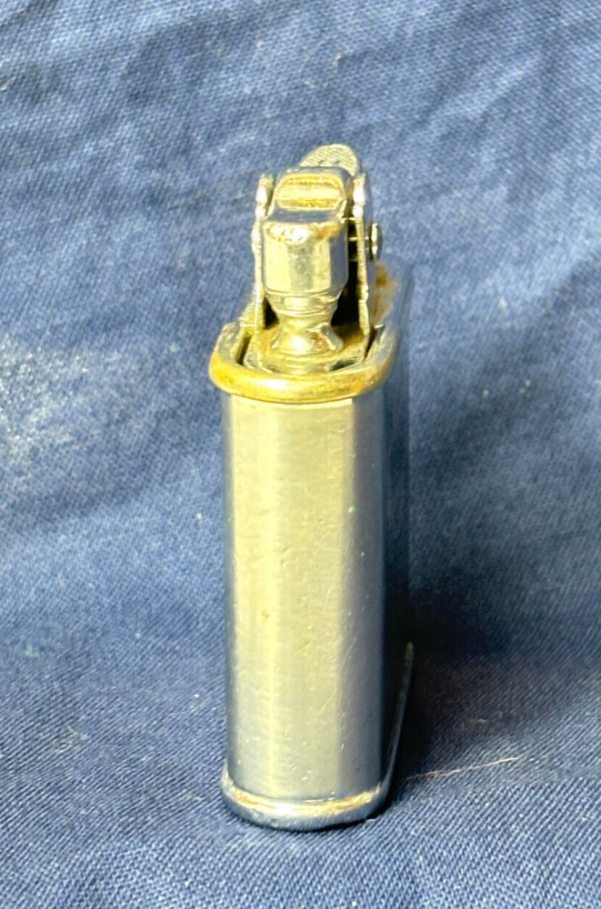 Vtg Ronson Whirlwind Lighter With Blank Initial Plate & Windguard