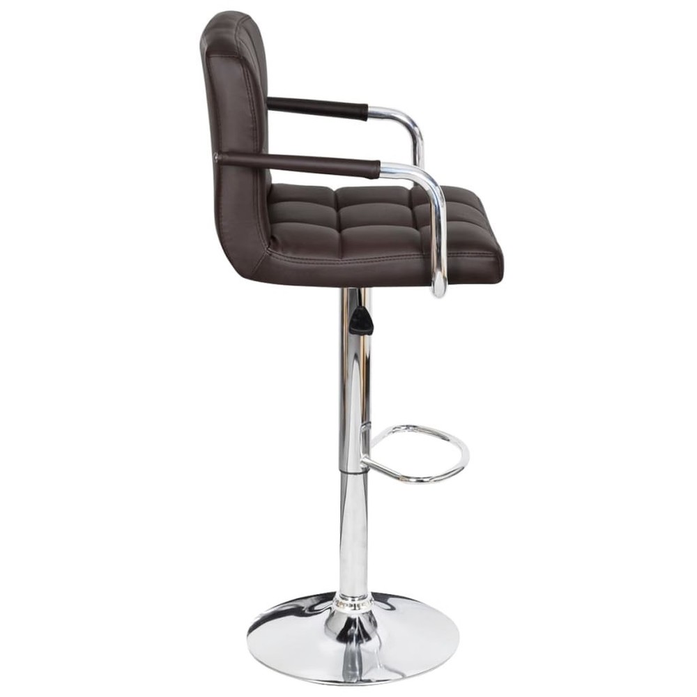 Stool Set of 2 Brown