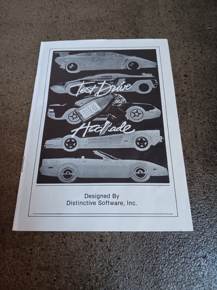 Commodore 64 Test Drive Manual And Disk Tested/Works