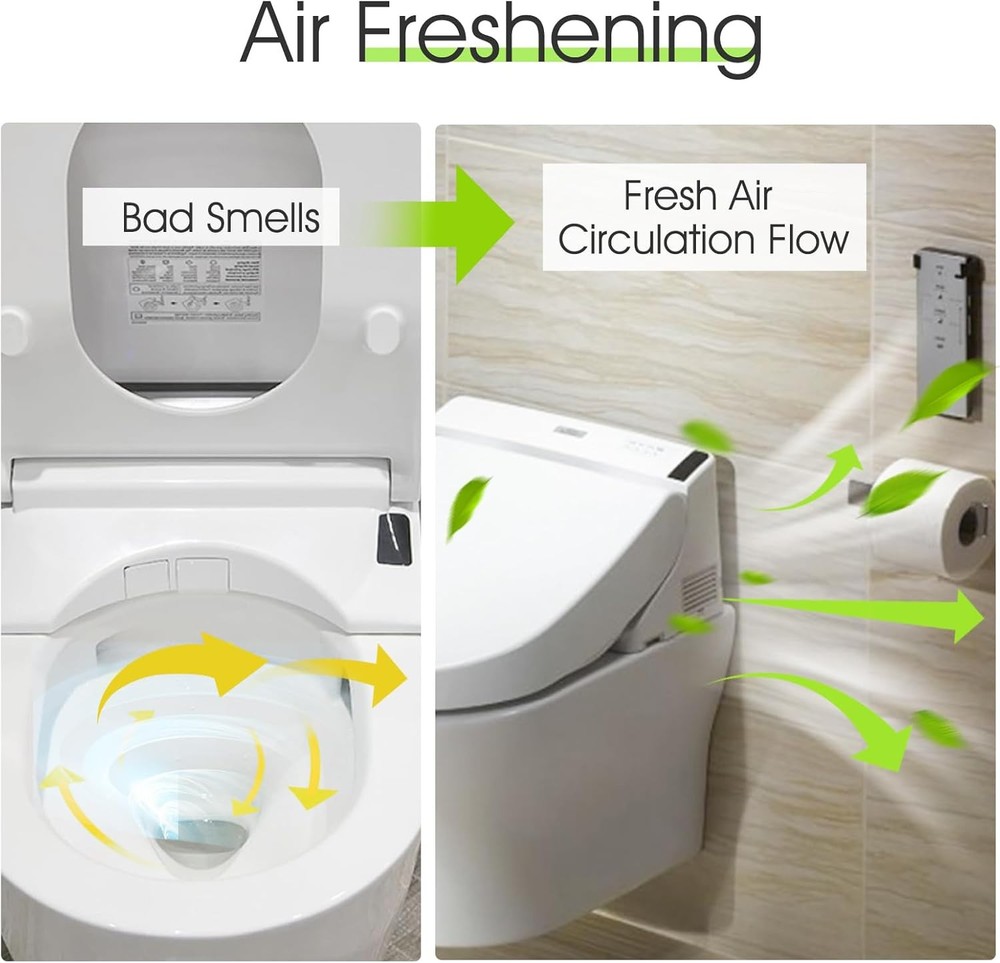 Deodorizer filter cartridge for electronic bidet.