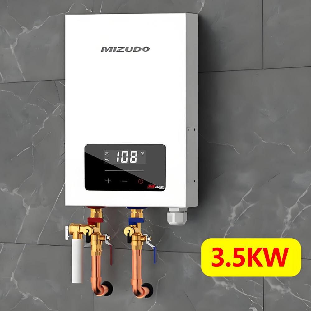 3500W Electric Tankless Water Heater Instant Hot Water Heater for Under Sink