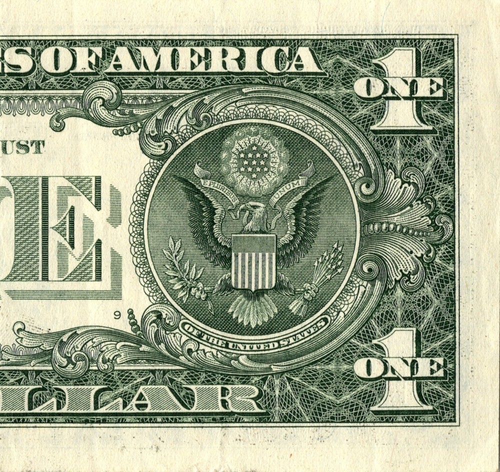 2021 D Star note 1 dollar bill Regular Run