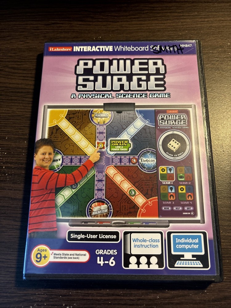 Power Surge: Physical Science Game (2004) CD-ROM - Whiteboard Software