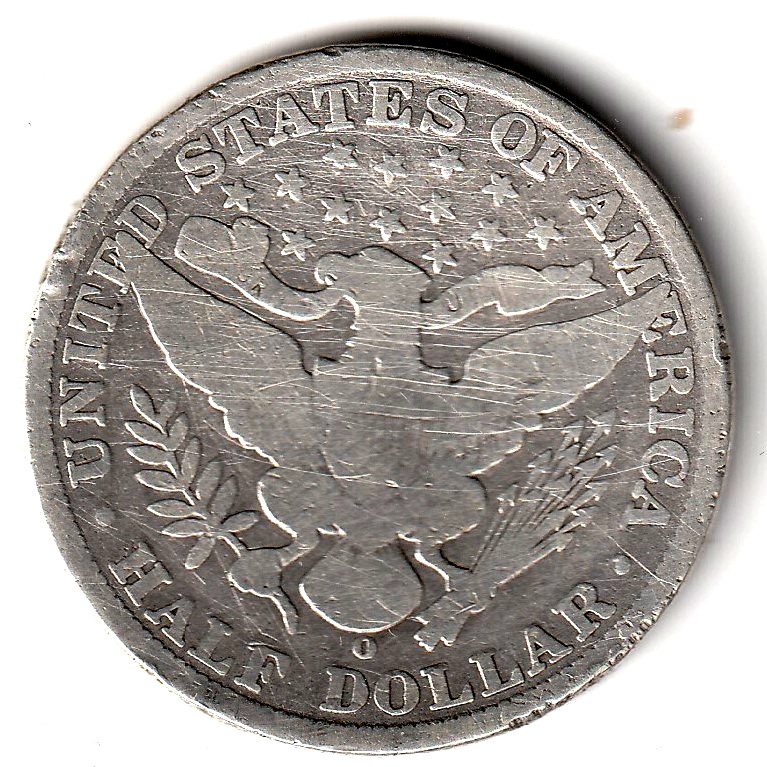 1909 O Barber Half Dollar