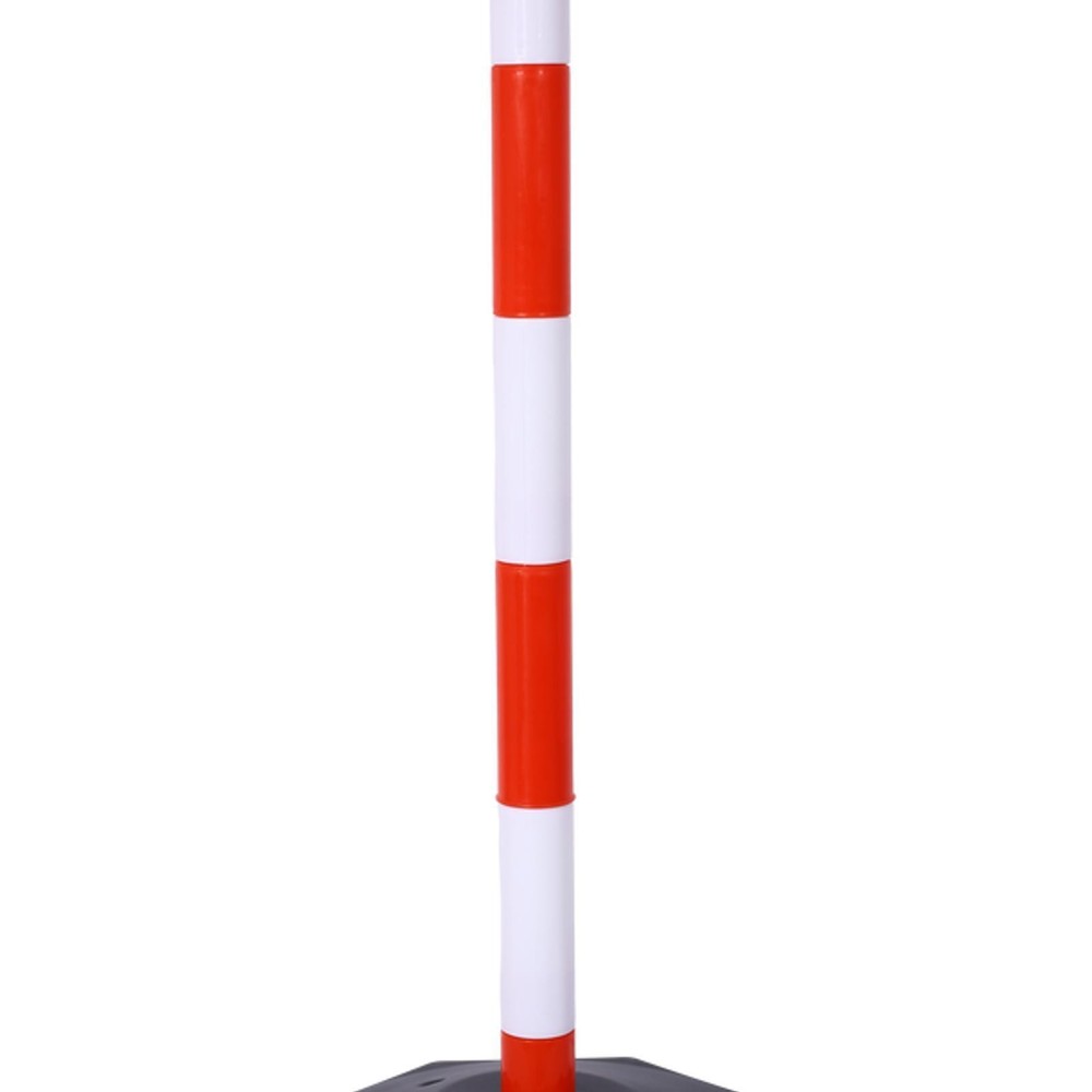 4 Pack Traffic Delineator Posts with Fillable Bases & Plastic Chains,