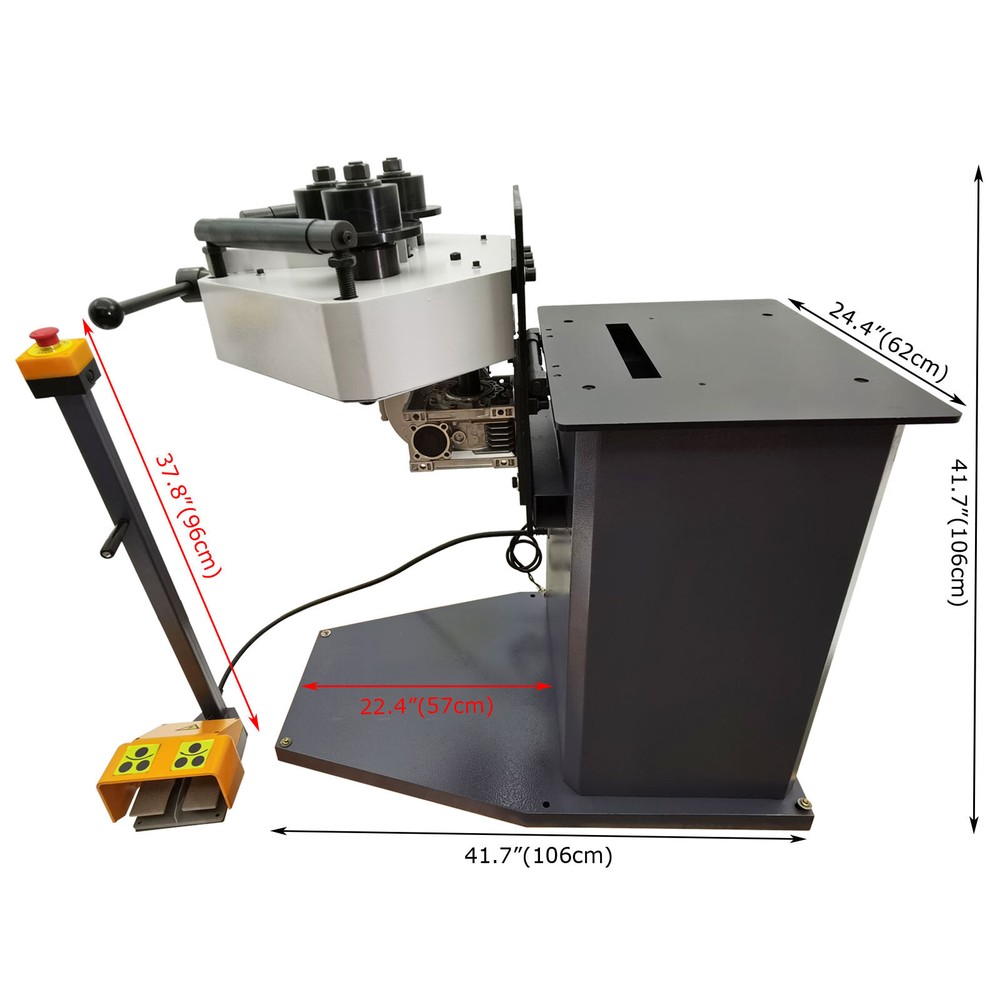 220V 3PH Type 30 Roll Bender Ring Roller Pinch Roll Bender Bending Machine