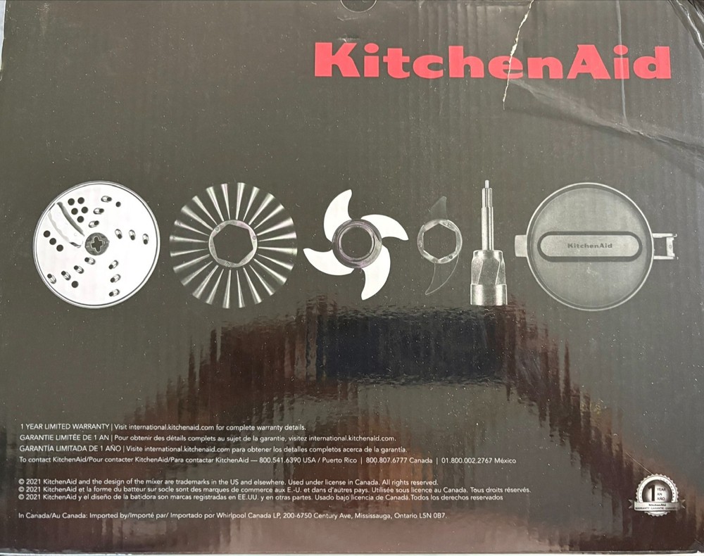 KitchenAid Food Processor 9 cup- Silver