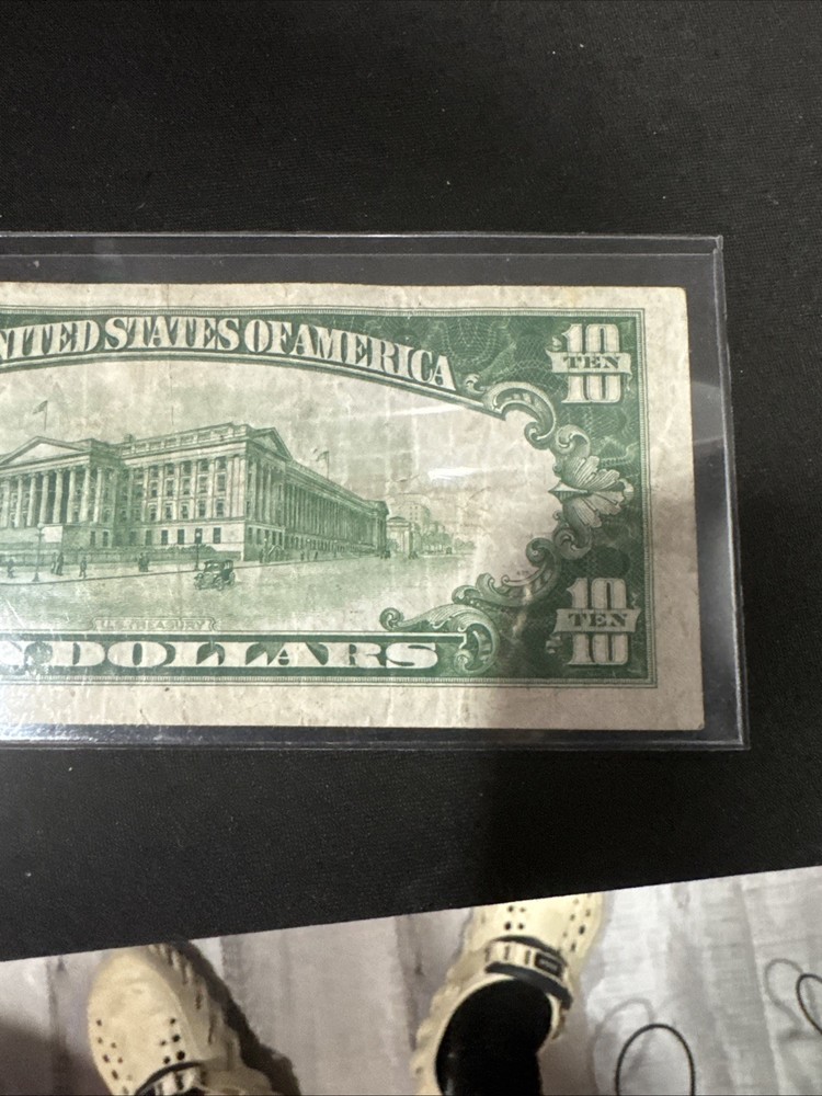 10$ Lime Green Bill