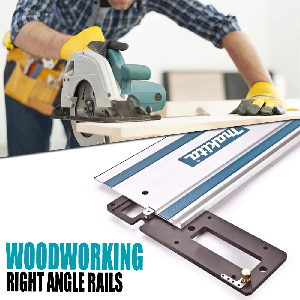 90 Degree Track Saw Square Guide Rail Square Right-angle Guide Rail Stop