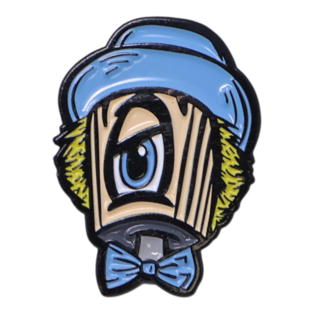 Blue Hat Spray Paint Nozzle Graphic Pin
