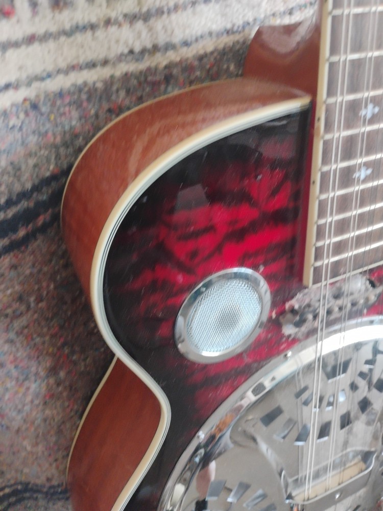 Temu Dobro Converted To Octave Mandolin 8 String. G-D- A-E With PU