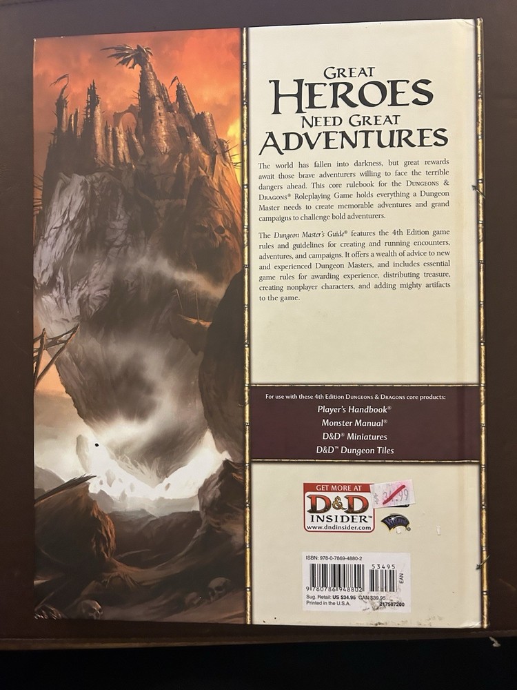 Dungeons & Dragons - Dungeon Master’s Guide 4th Edition