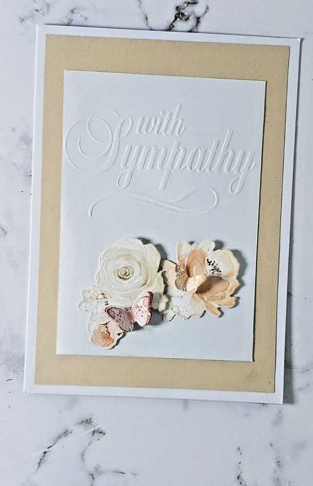 Darice "WITH SYMPATHY" Embossing Folder