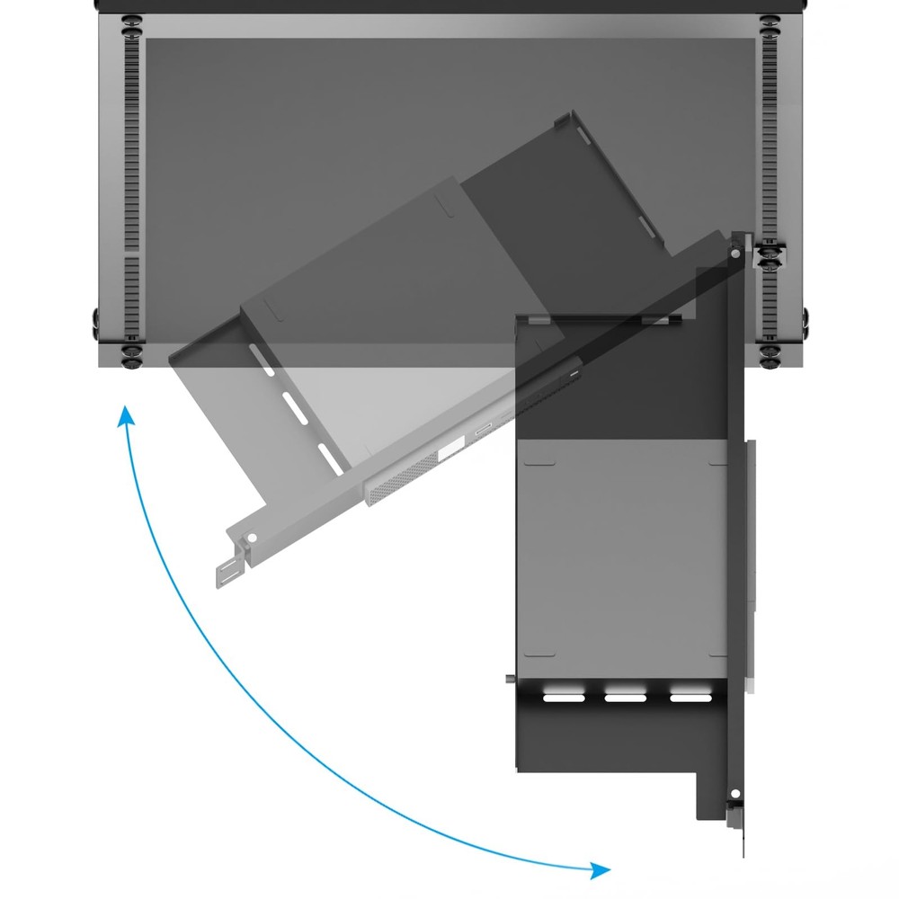 Mini Rack Mount for Dell OptiPlex Micro Form Factor Case，1U Hinged Server Rac...