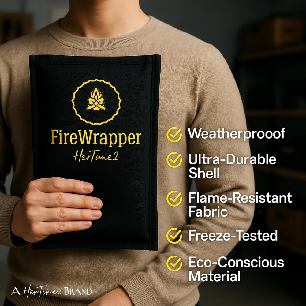FireWrapper Fire Blankets Flame-Resistant Weatherproof 2-Pack Reusable Emergency