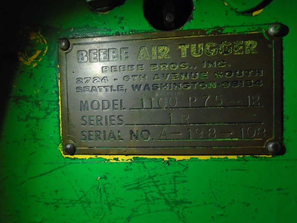 BEEBE IR Mod 1100 AIR TUGGER PNEUMATIC PULLER POPEYE WINCH LA
